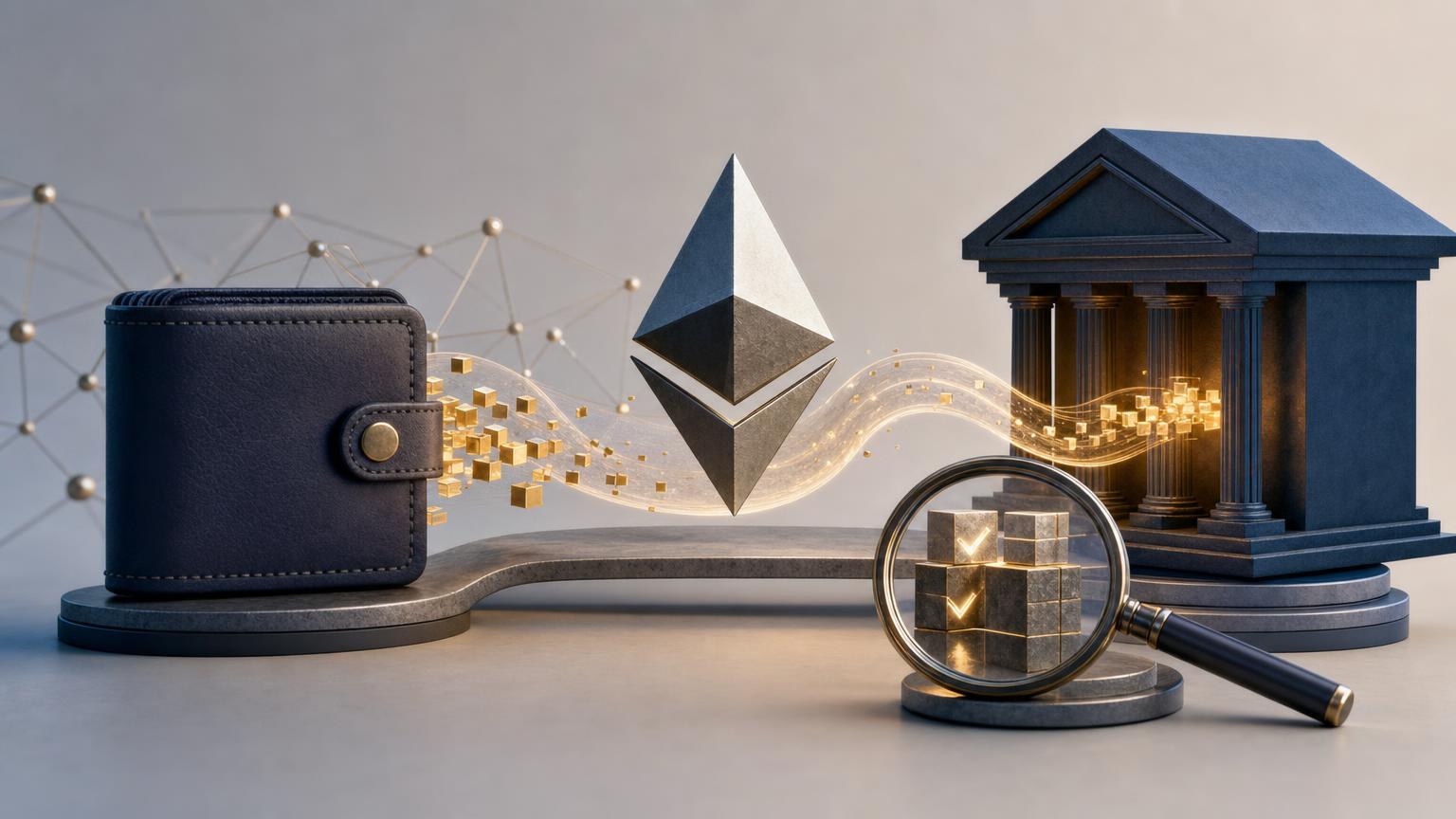 A wallet confirmation screen beside an Ethereum transaction receipt, illustrating gas, exchange costs, and the final amount received